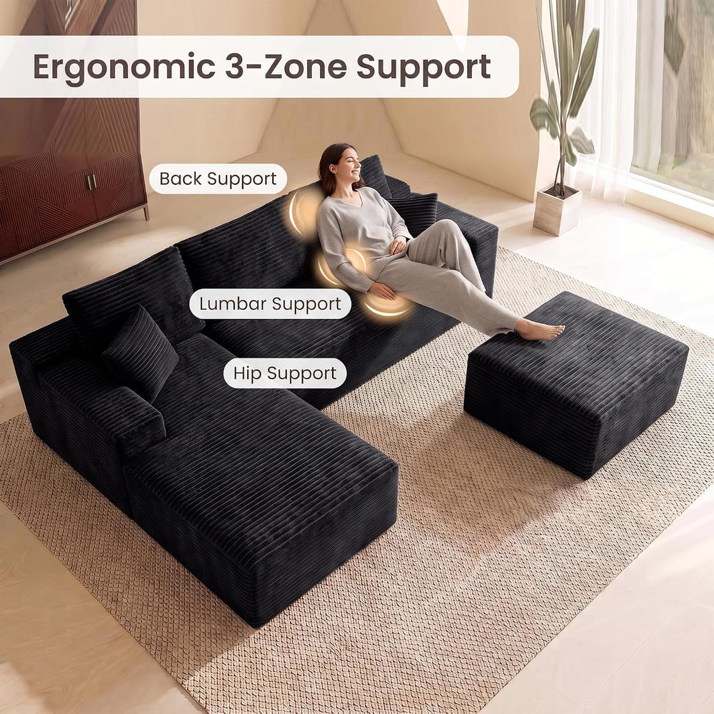 Boneless Couch Modular Sectional Sofa Cloud Couch