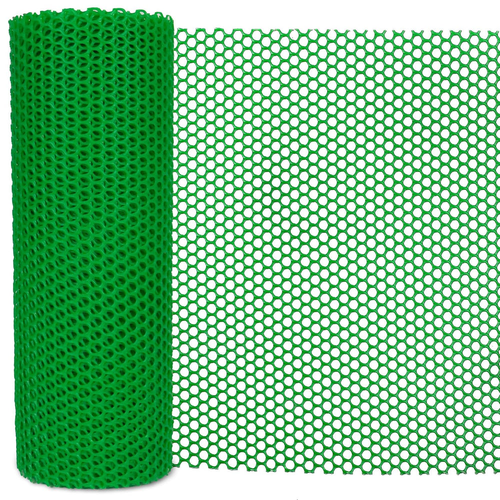 Plastic Chicken Wire Mesh,15.7in x 40FT Green Plastic Netting Fence