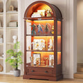 Dystler Curio Cabinet with Glass Doors & LED Lights