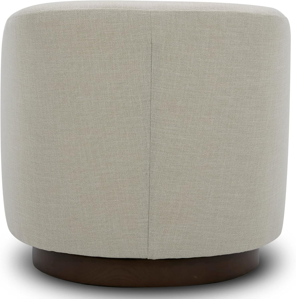 CHITA Swivel Accent Chair, FSC Certified Wood Frame, Fully Assembled, Linen