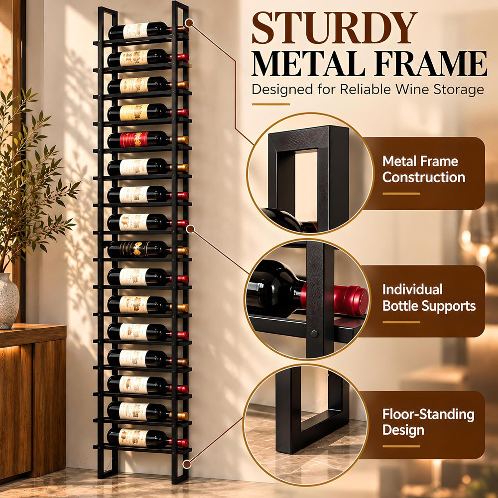 16 Bottle Wall Mount Wine Rack