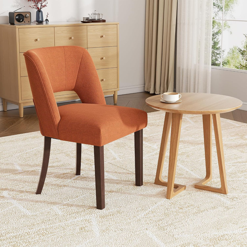 Dining Chairs Set of 1,Modern Dining Room Chairs with Thick Cushions,Linen Up...