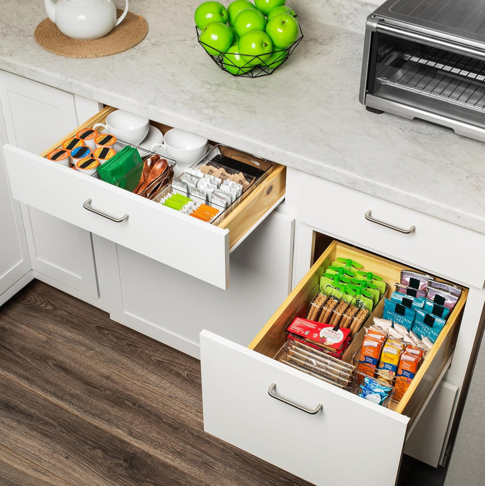ClearSpace Pantry Organization and Storage Bins with Removable Dividers &...