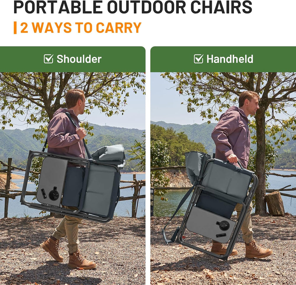 Timber Ridge XXL Director’s Chair – Heavy Duty Folding Camping Chair for Adul...