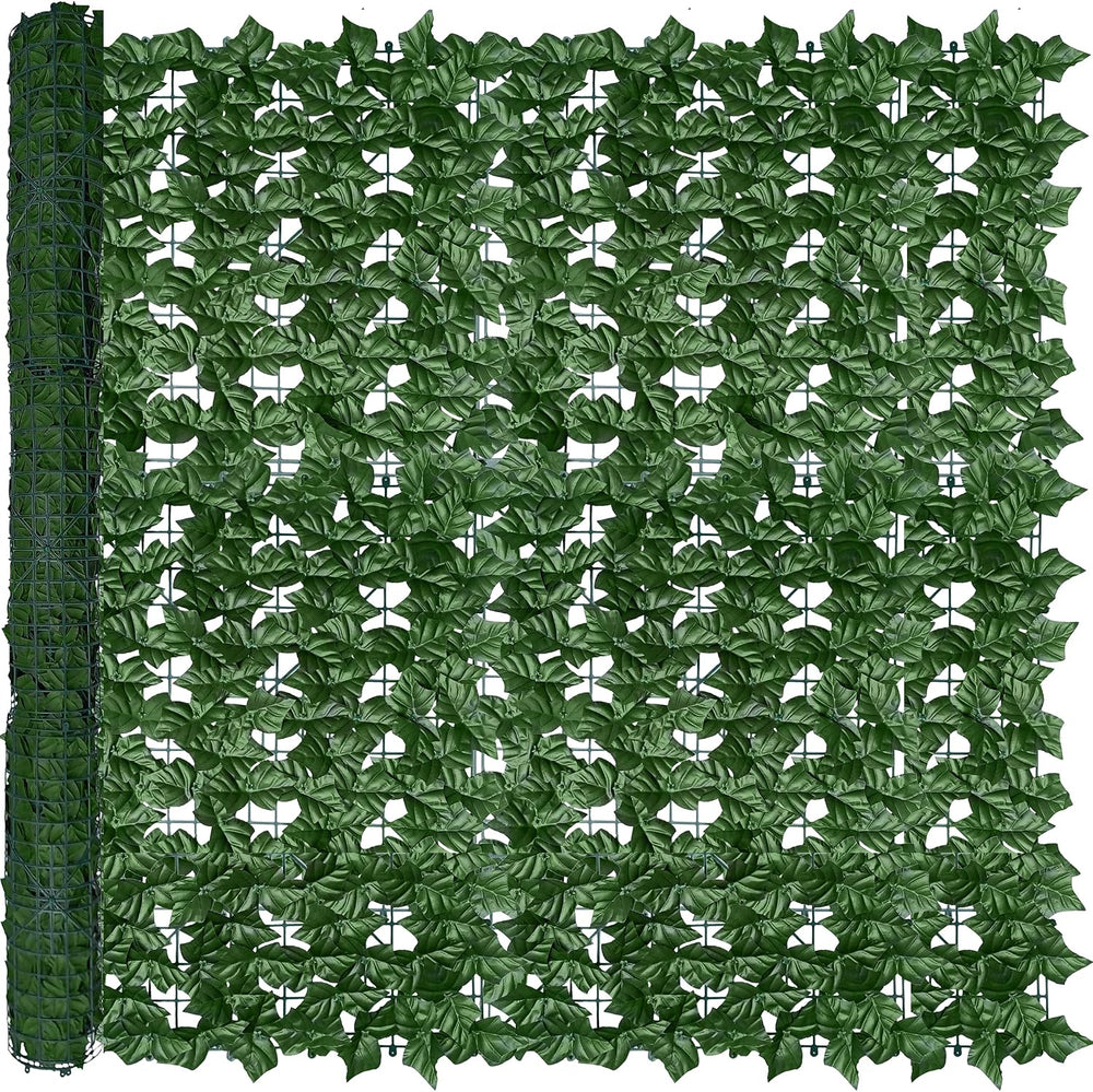 ODTORY Artificial Ivy Privacy Screen Fence Panel, Green 48 X 120 in