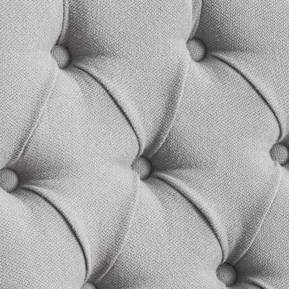 Tufted Dining Chair Fabric Button Upholstered Modern Kitchen Diner Set of 6