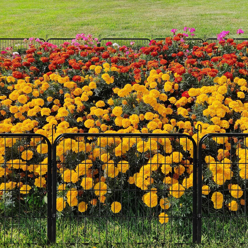 Yaheetech 24in x 85ft Rustproof Foldable Metal Decorative Garden Fence