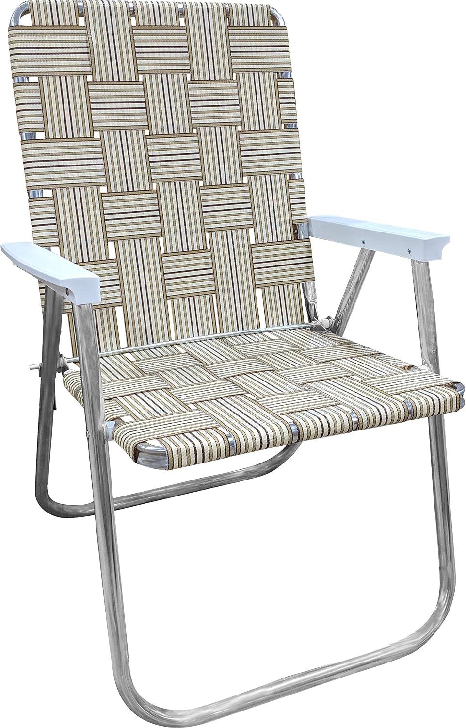 Lawn Chair USA Folding Aluminum Outdoor Patio Lawn Chair | Heavy-Duty Webbed ...