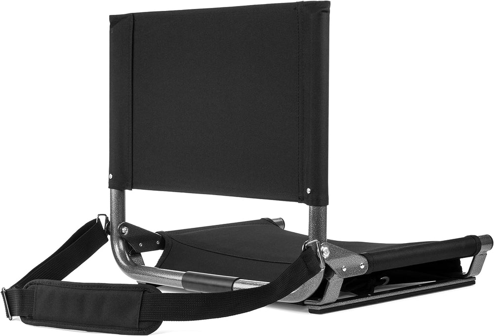 Cascade Mountain Tech Portable Folding Steel Stadium Seats for Bleachers , Gr...