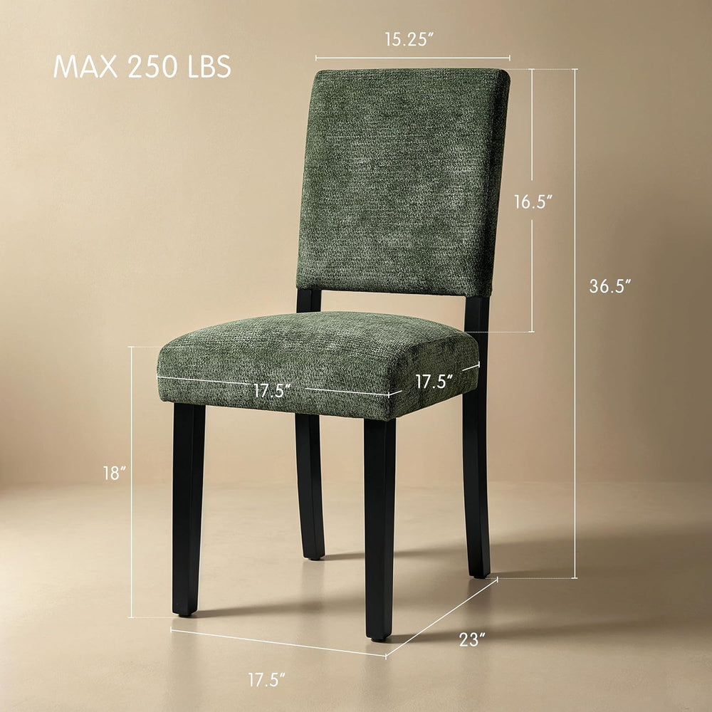 HOMYZOO Dining Chairs Set of 2, Upholstered Dining Room Chairs with Padded Se...
