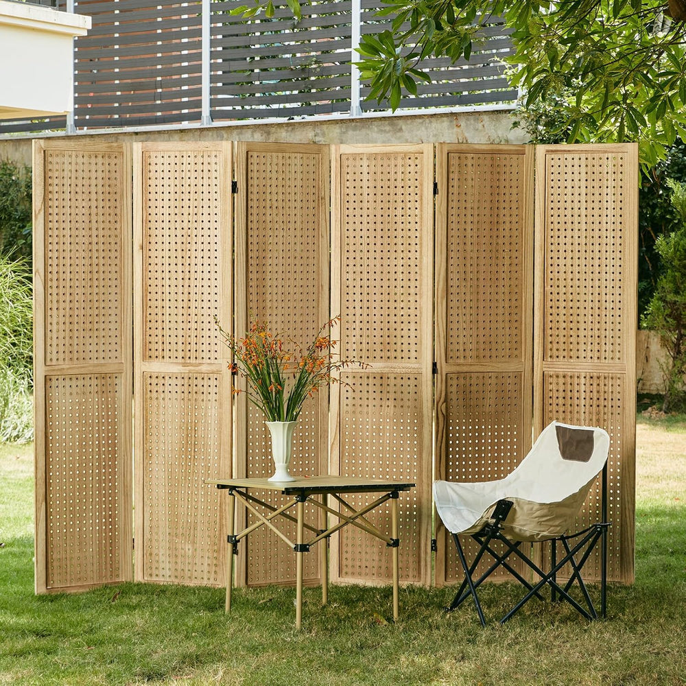 Pegboard Display, 5.6Ft Portable Freestanding Wall Organizer Wooden Room Divi...