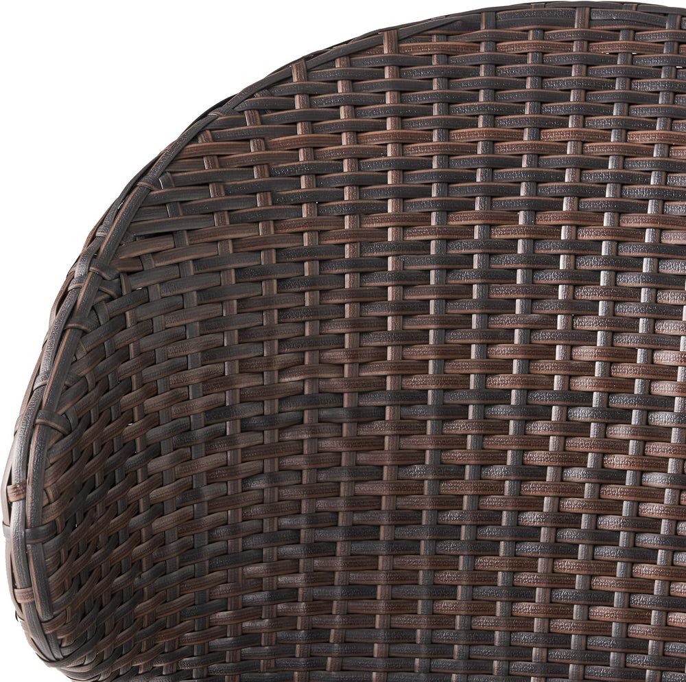 Christopher Knight Home Oyster Bay Wicker Counterstools, 4-Pcs Set, Multibrown