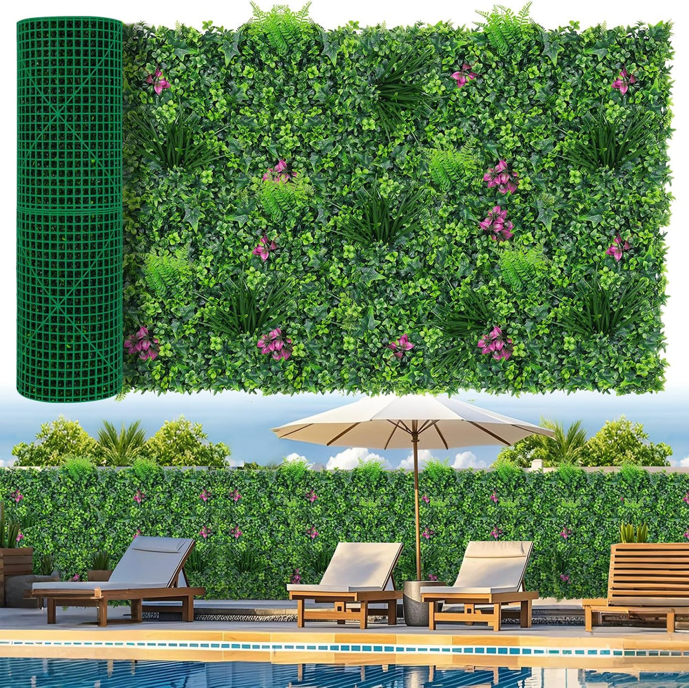 Grooy 40"x120"(33.33 SQFT) Artificial Boxwood Roll Panels for Outdoor