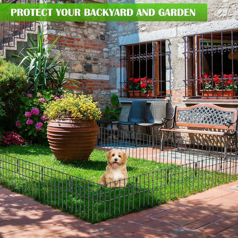 Animal Barrier Fence, 17 in(H) X 27 Ft(L) No Dig Garden Decorative Fencing