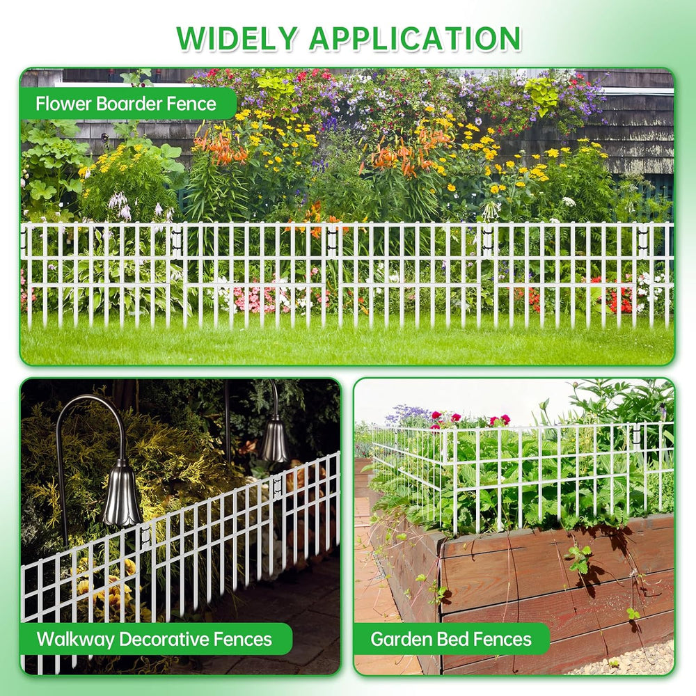 39.5ft(L) X 13in(H) Animal Barrier Fence, 28 Panels No Dig Fence for Dogs, 1....
