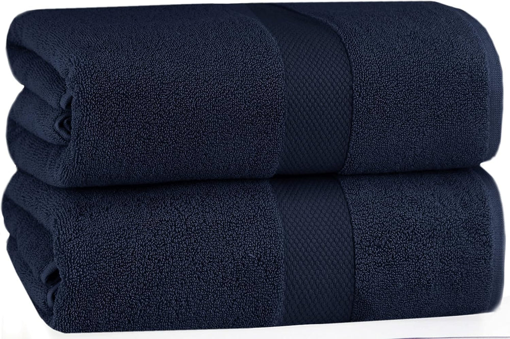 COTTON CRAFT Luxury Hotel Bath Sheet - 2 Pack Oversized 100% Cotton Towels