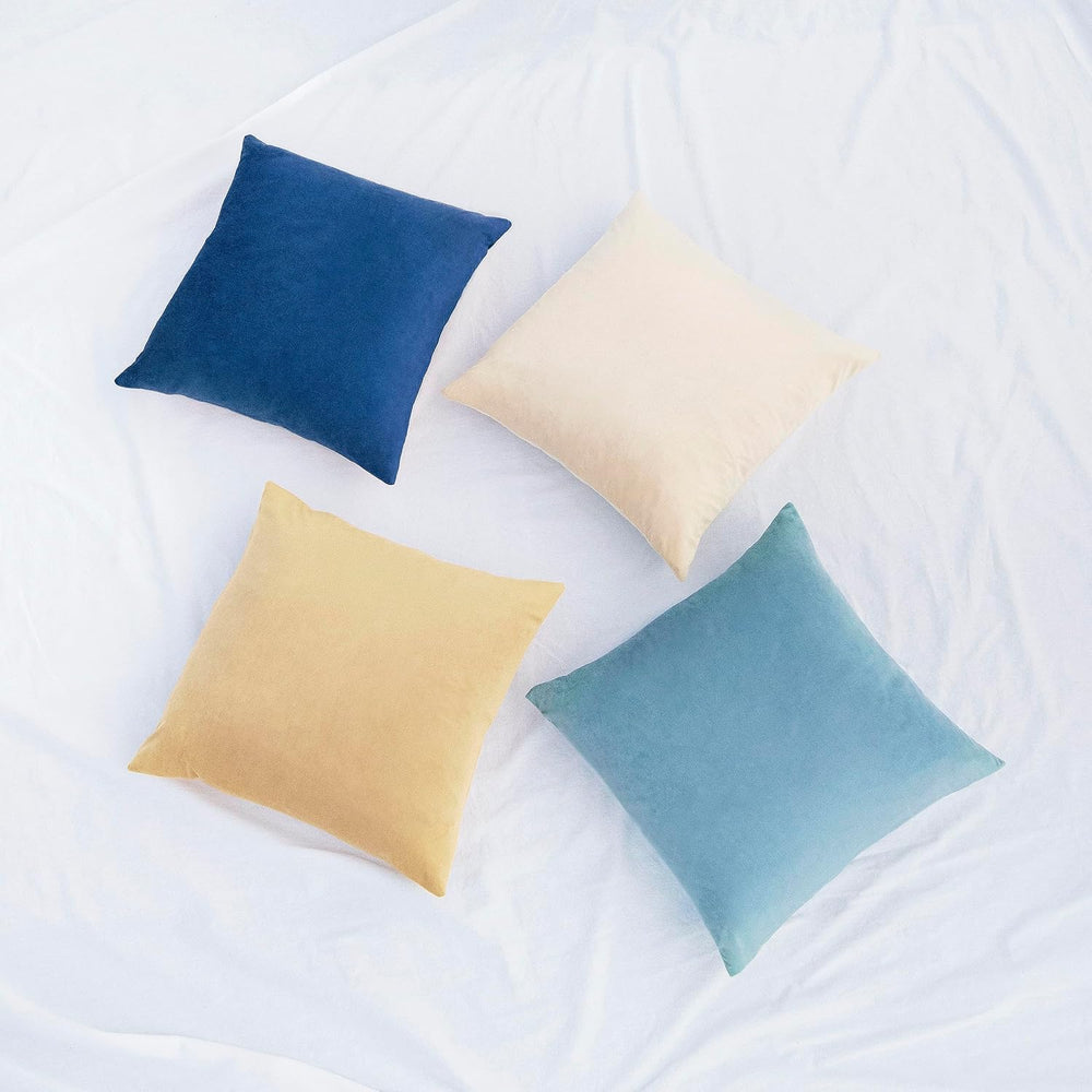 MONDAY MOOSE Decorative Throw Pillow Covers Cushion Cases, Set of 4 Soft Velv...