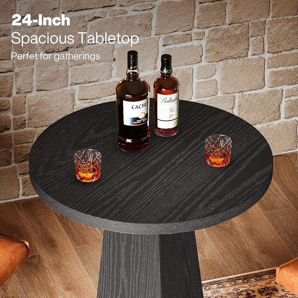 Tribesigns Bistro Pub Table, 37.4" High Round Bar Table for Small Bars