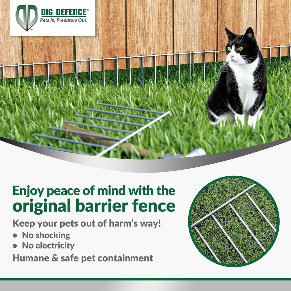 Dig Defence Original Animal Barrier Garden Fence - Small/Medium, 10 Pack