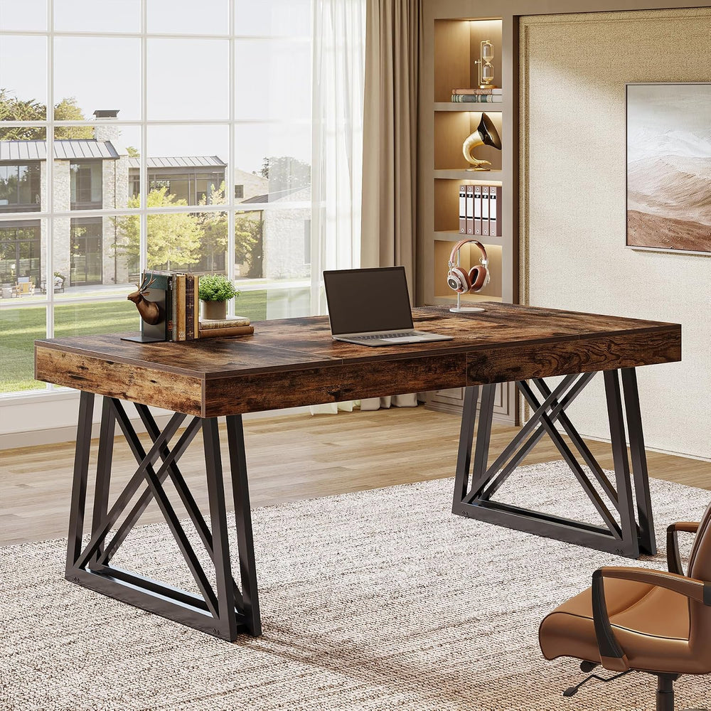 Tribesigns 63-Inch Executive Desk, Large Office Computer Desk