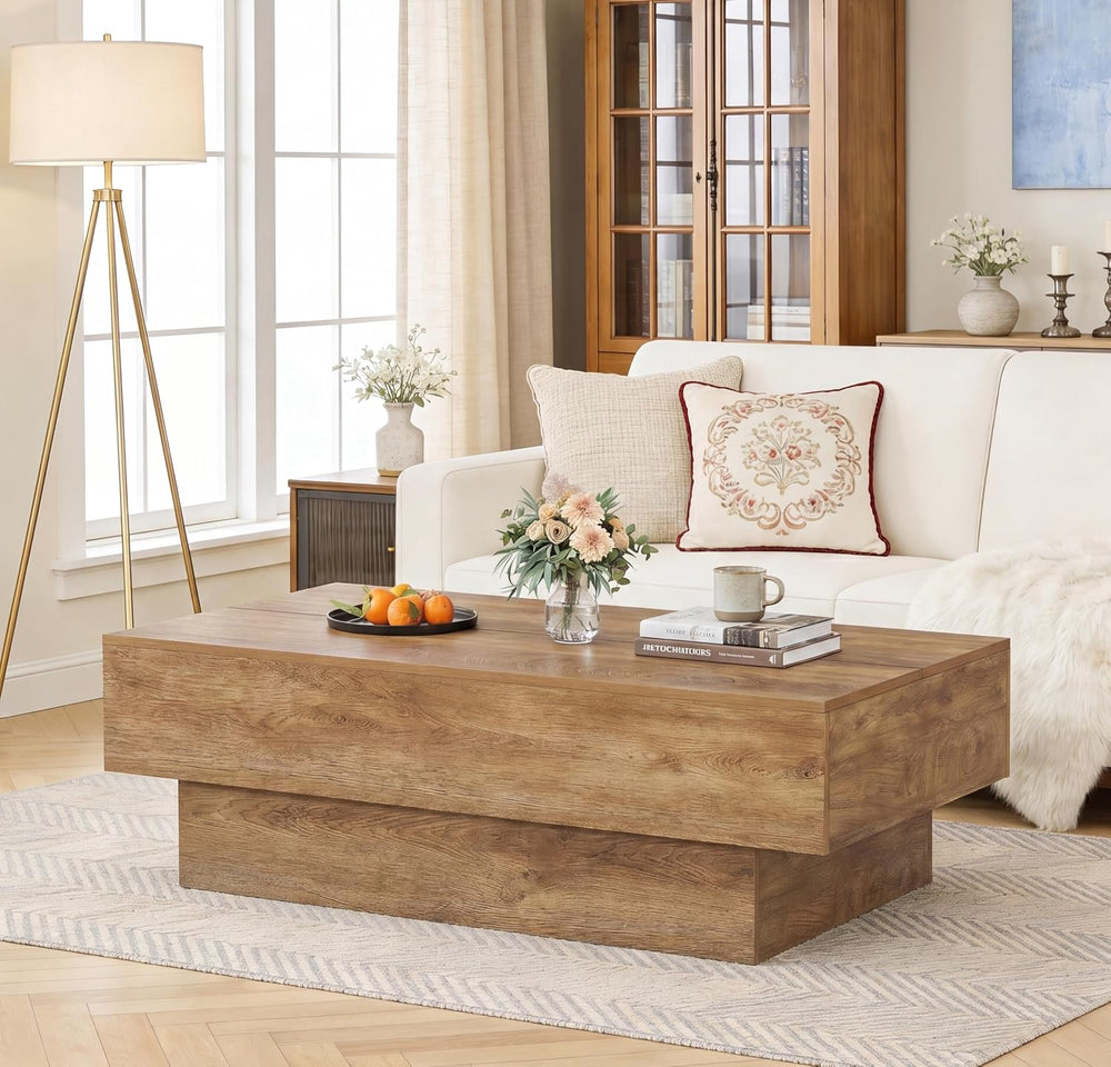 Tribesigns 55" Large Rectangle Coffee Table for Living Room