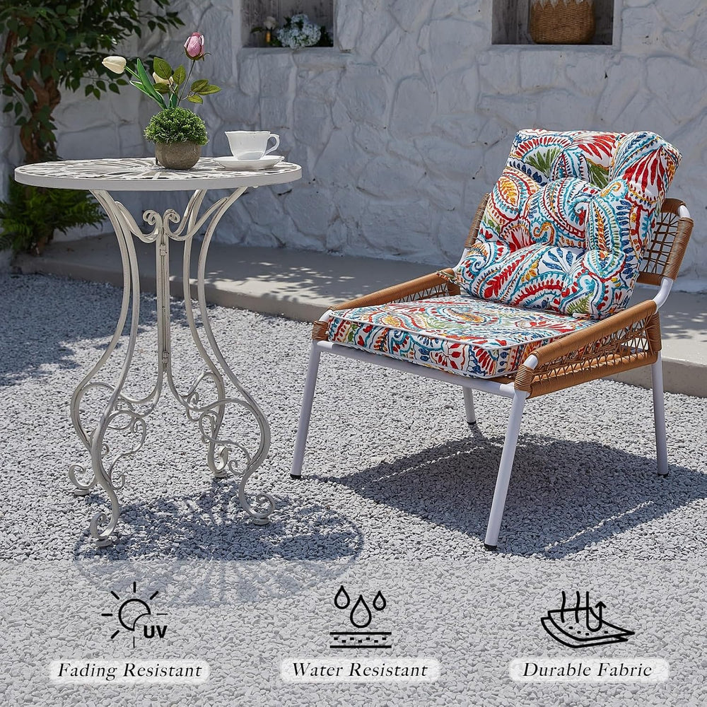 JMGBird Outdoor Chair Cushions Set - 22"x22" Deep Seat & Back C...