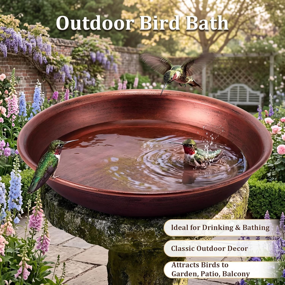 Bird Bath Bowl Outside, Large Bird Bath Bowl Replacement, Standing