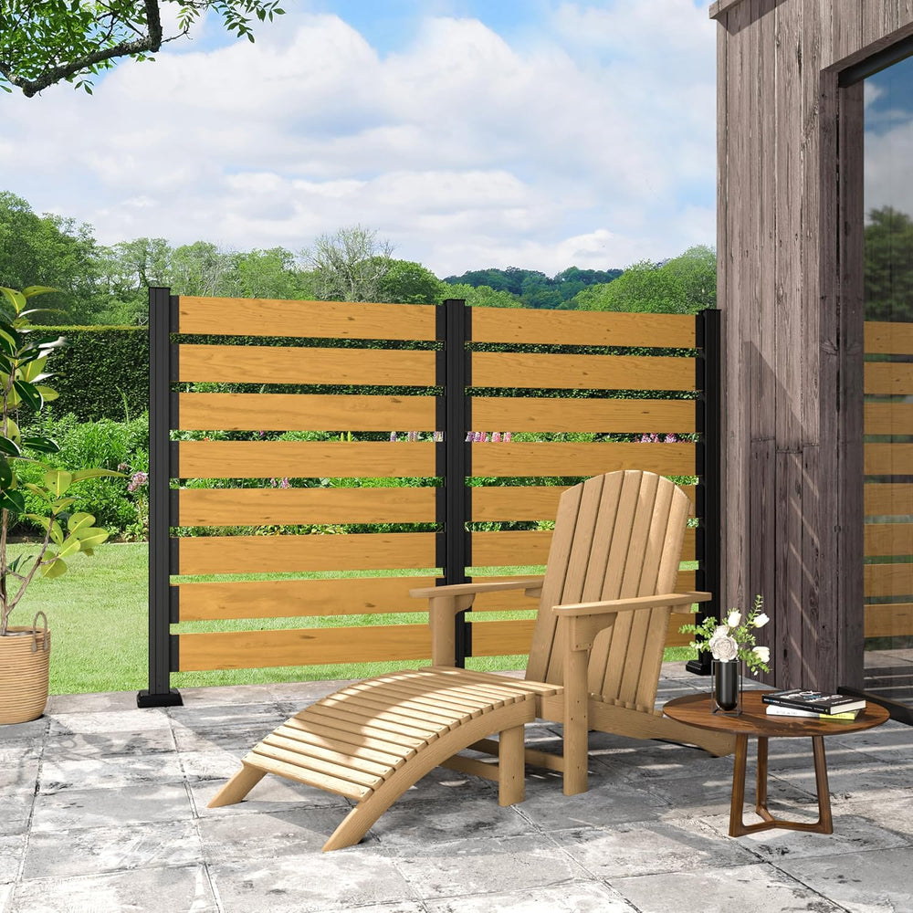 MUPATER 49'' H×78'' W Outdoor Fence Privacy Screen, No Dig Wo...