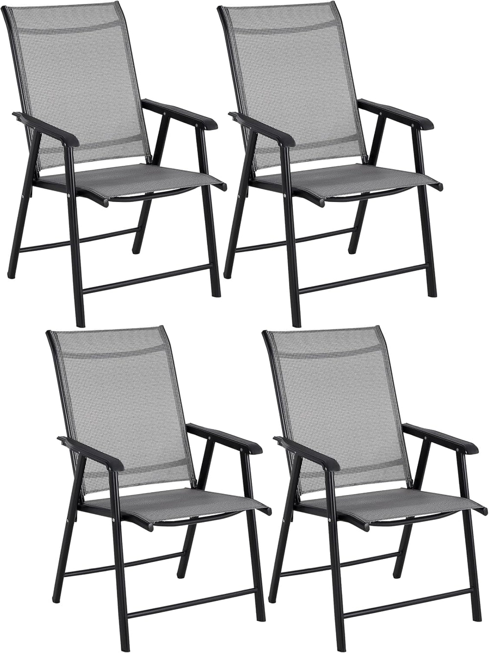 BTEXPERT Set of 4. Heavy Duty Patio Folding Chair Outdoor Indoor Portable Din...
