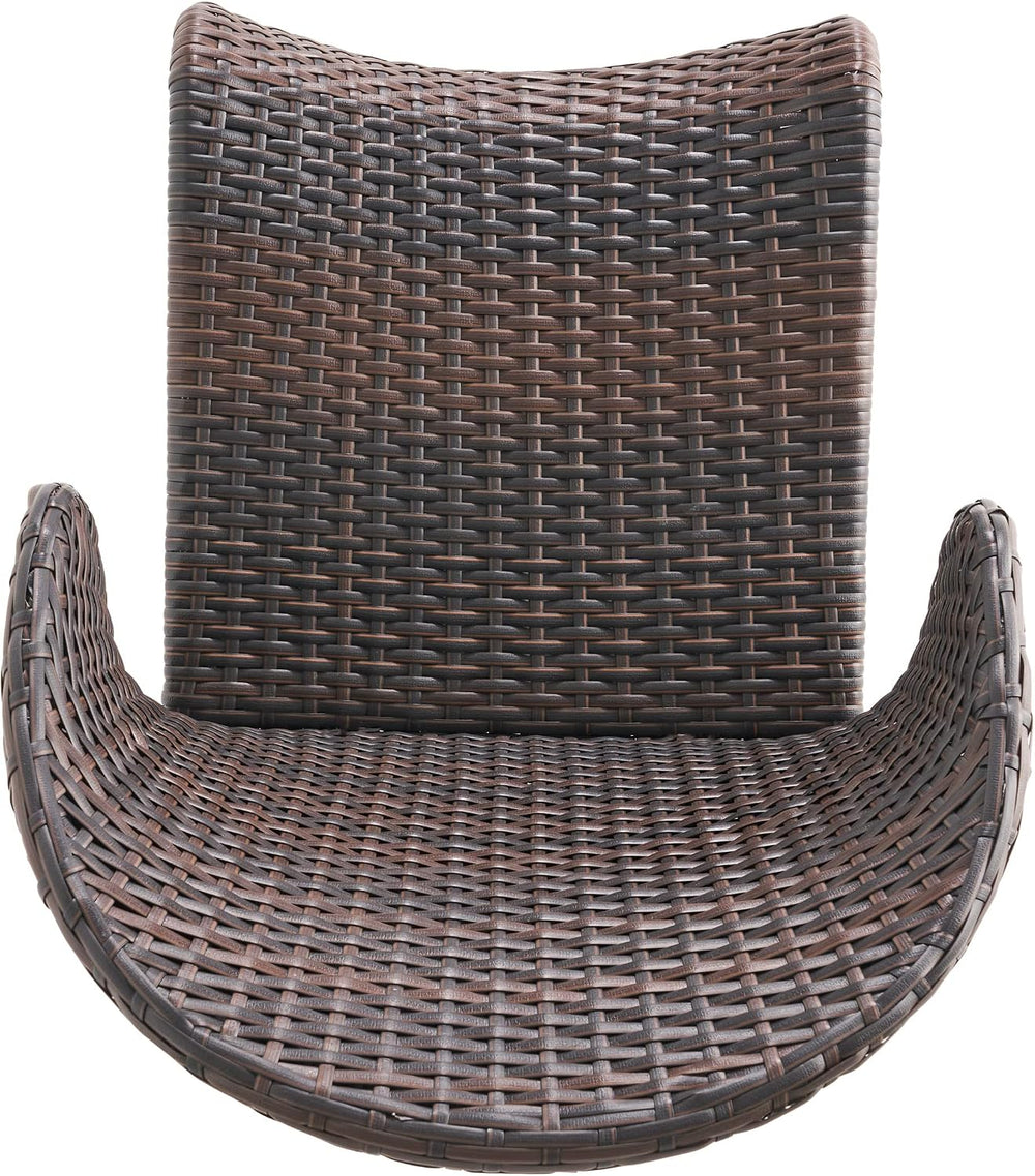 Christopher Knight Home Oyster Bay Wicker Counterstools, 4-Pcs Set, Multibrown
