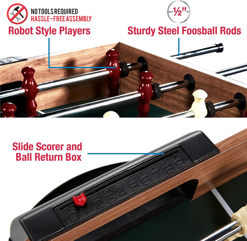 MD Sports 48 Inch 5-In-1 Combo Game Table, Multi