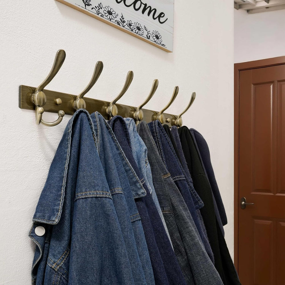 Dseap Coat Rack Wall Mount 24 Inch, Heavy Duty 12-Gauge Base vs Flimsy 1mm, D...
