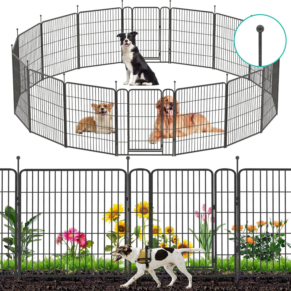 Decorative Garden Fence Folding Patio Decor Flower Bed Fencing Animal Barrier...