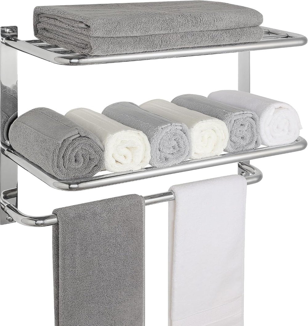 Towel Rack for Bathroom, DEWVIE 23 Inch Tower Holder with Tower Bars, SUS 304...