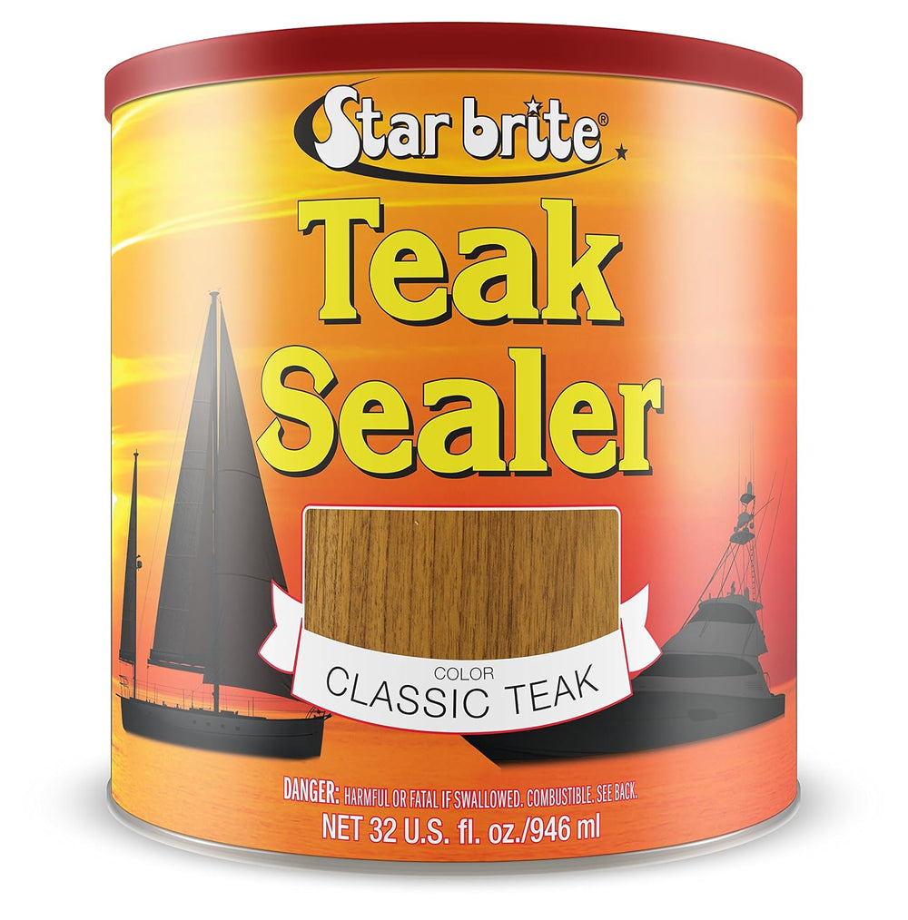 STAR BRITE Teak Sealer - No Drip, No Splash Formula - One-Coat, Durable Prote...