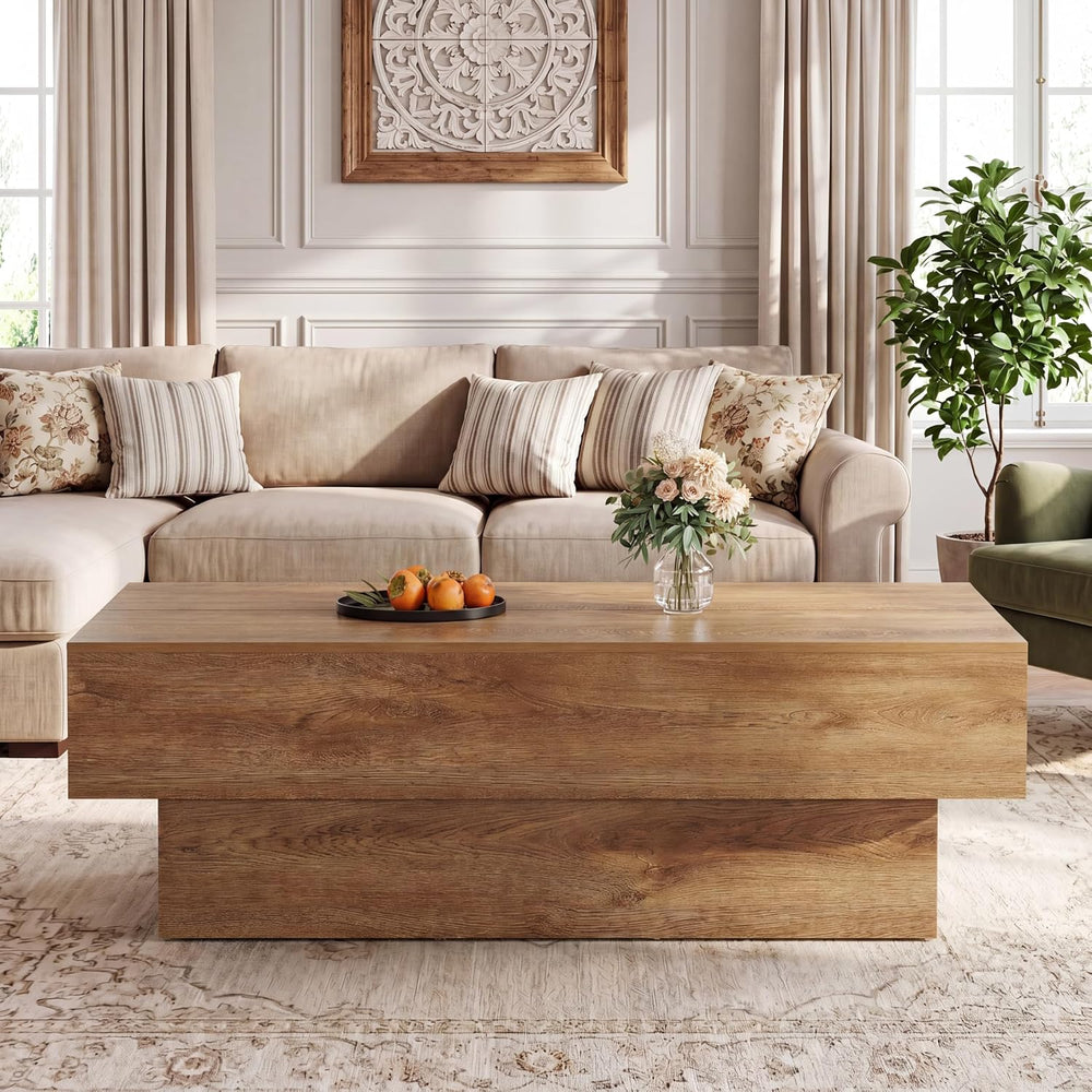 Tribesigns 55" Large Rectangle Coffee Table for Living Room