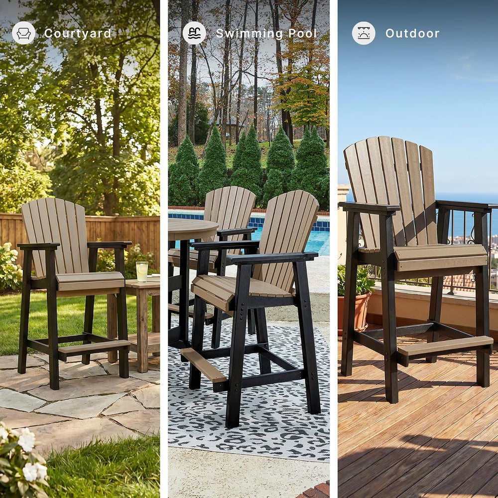 Signature Design by Ashley Fairen Trail 30" HDPE Durable Outdoor Barstoo...
