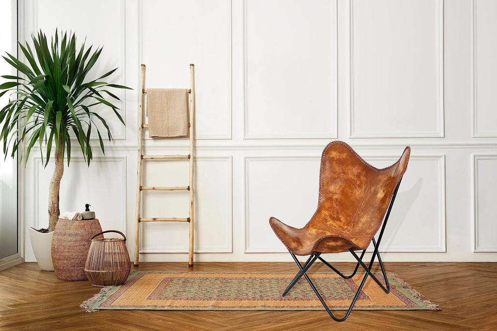 Shy Shy Let’s Touch The Sky Handmade Accent Chair Leather Living Room Chairs-...