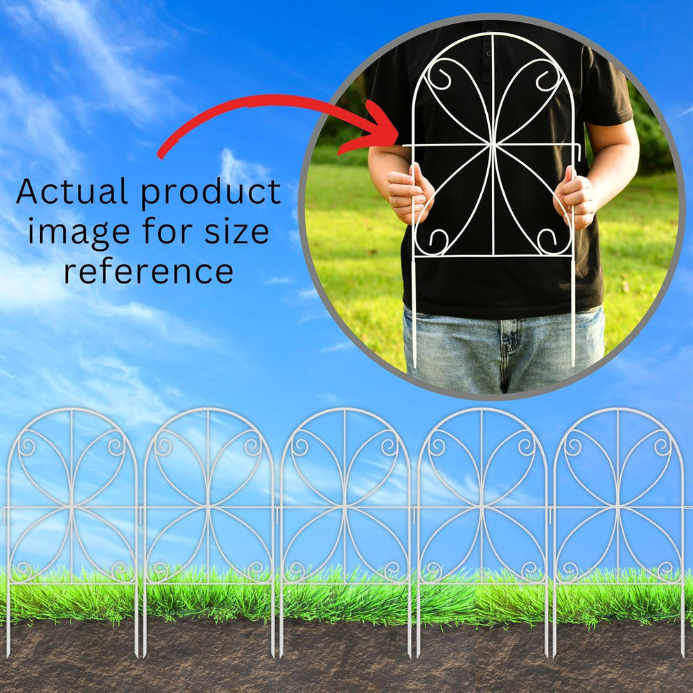 ShopLaLa Animal Barrier Fence (10 Panels) 12x24in Decorative Metal Fences