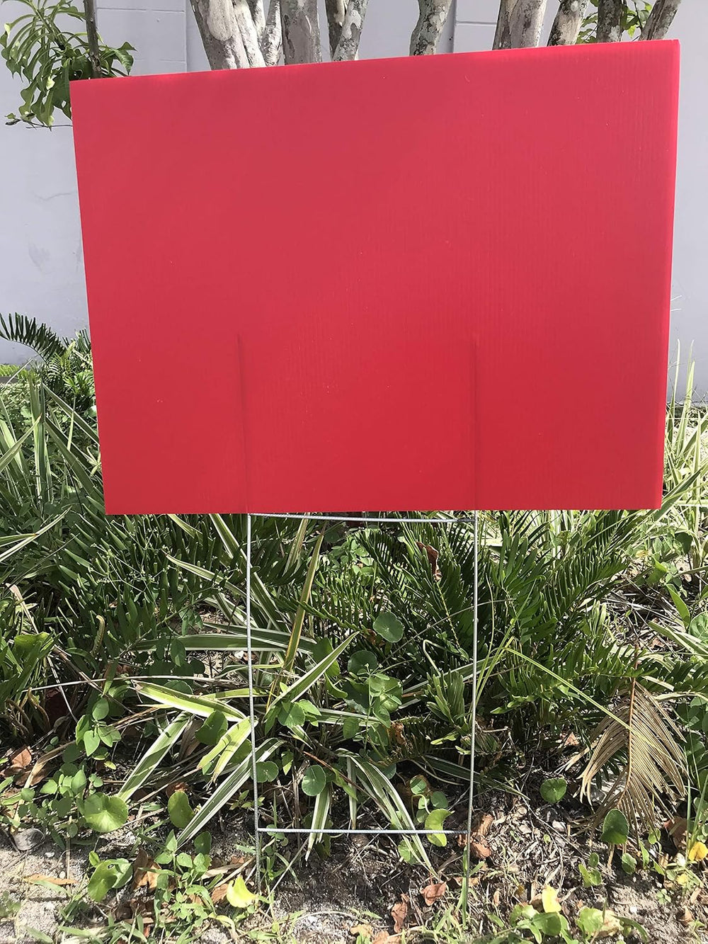 Yard Signs Pack of 10 Red Signs Blank 18''x24'' x 4 mm Corrug...