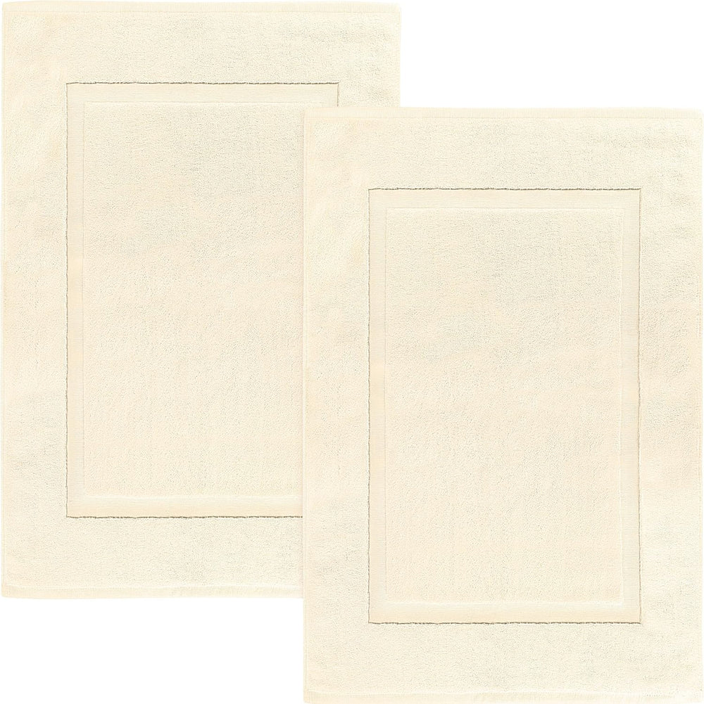 Utopia Towels Cotton Bath Mat, 21x34 in, 2 Pack, Ivory