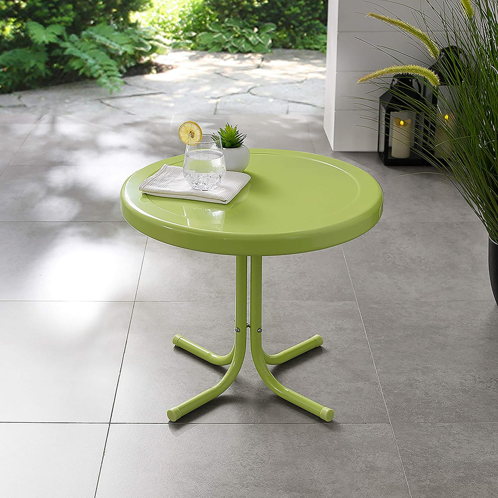 Crosley Furniture Griffith Retro Metal Outdoor Side Table