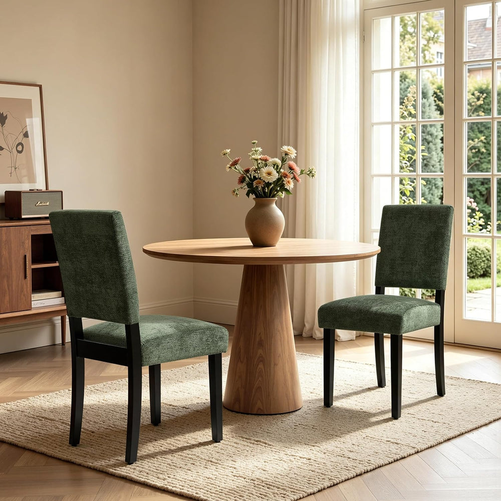 HOMYZOO Dining Chairs Set of 2, Upholstered Dining Room Chairs with Padded Se...