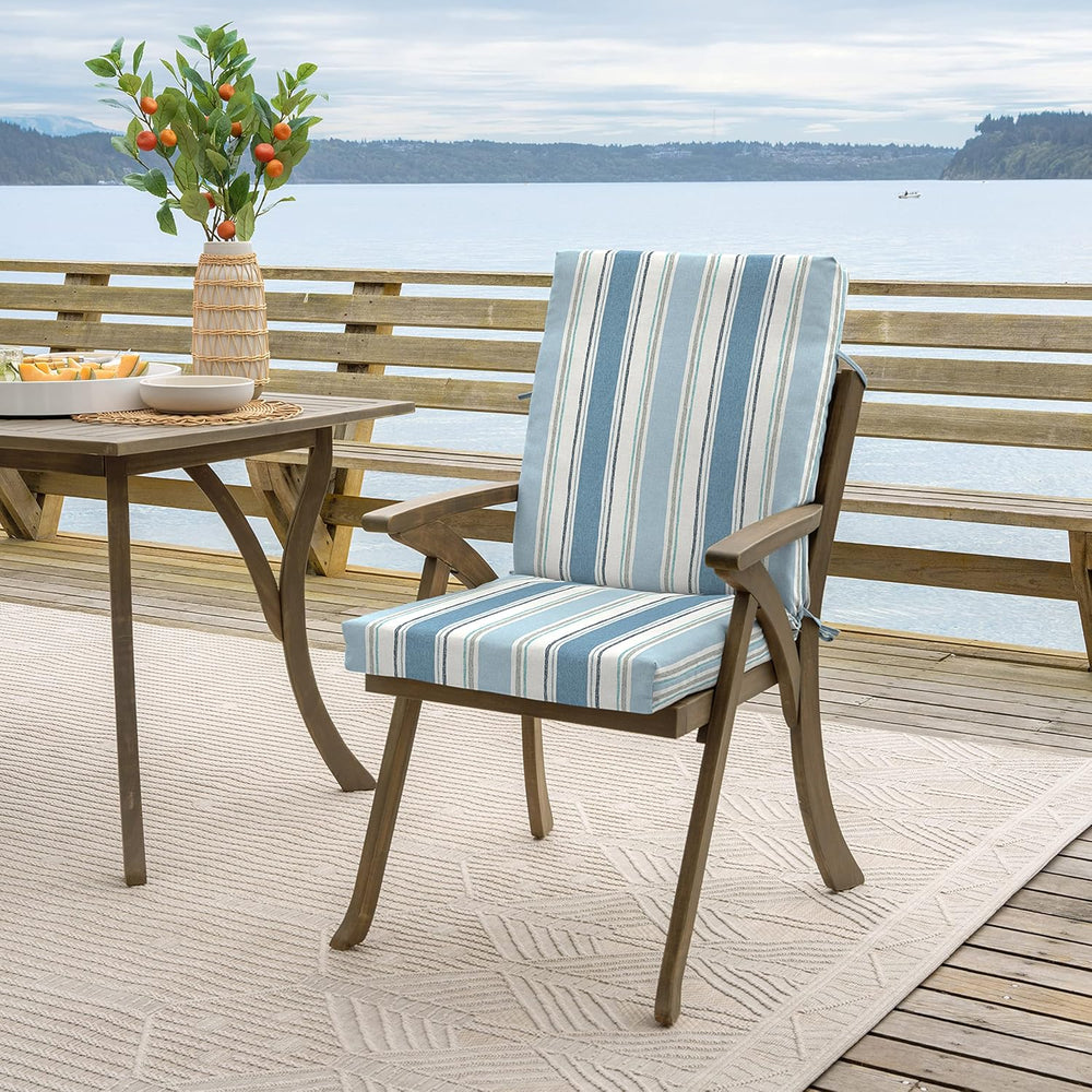 ARDEN Outdoor Dining Chair Cushion, 20 in x 20 in, Weather-Proof, Rain-Proof,...