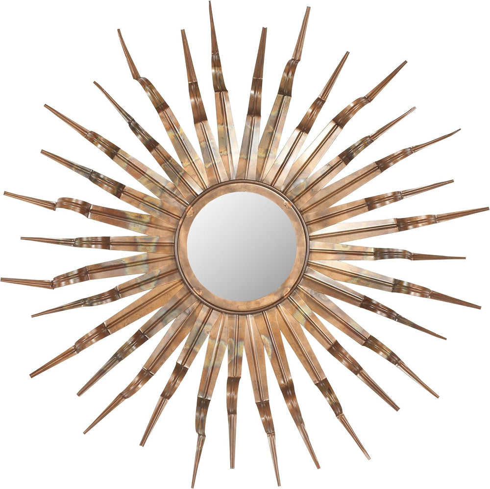 SAFAVIEH Sunburst Mirror, 33.1" Copper MIR3006A