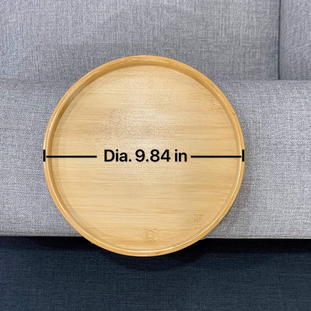 Xchouxer Side Tables Natural Bamboo Sofa Armrest Clip-On Tray, Ideal for Remo...