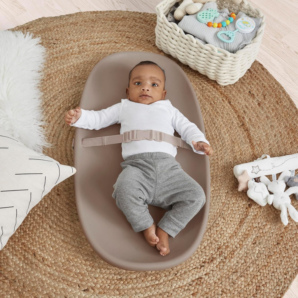 Evolur Eva Changing Pad, Waterproof EVA Foam, Safety Strap, Oat