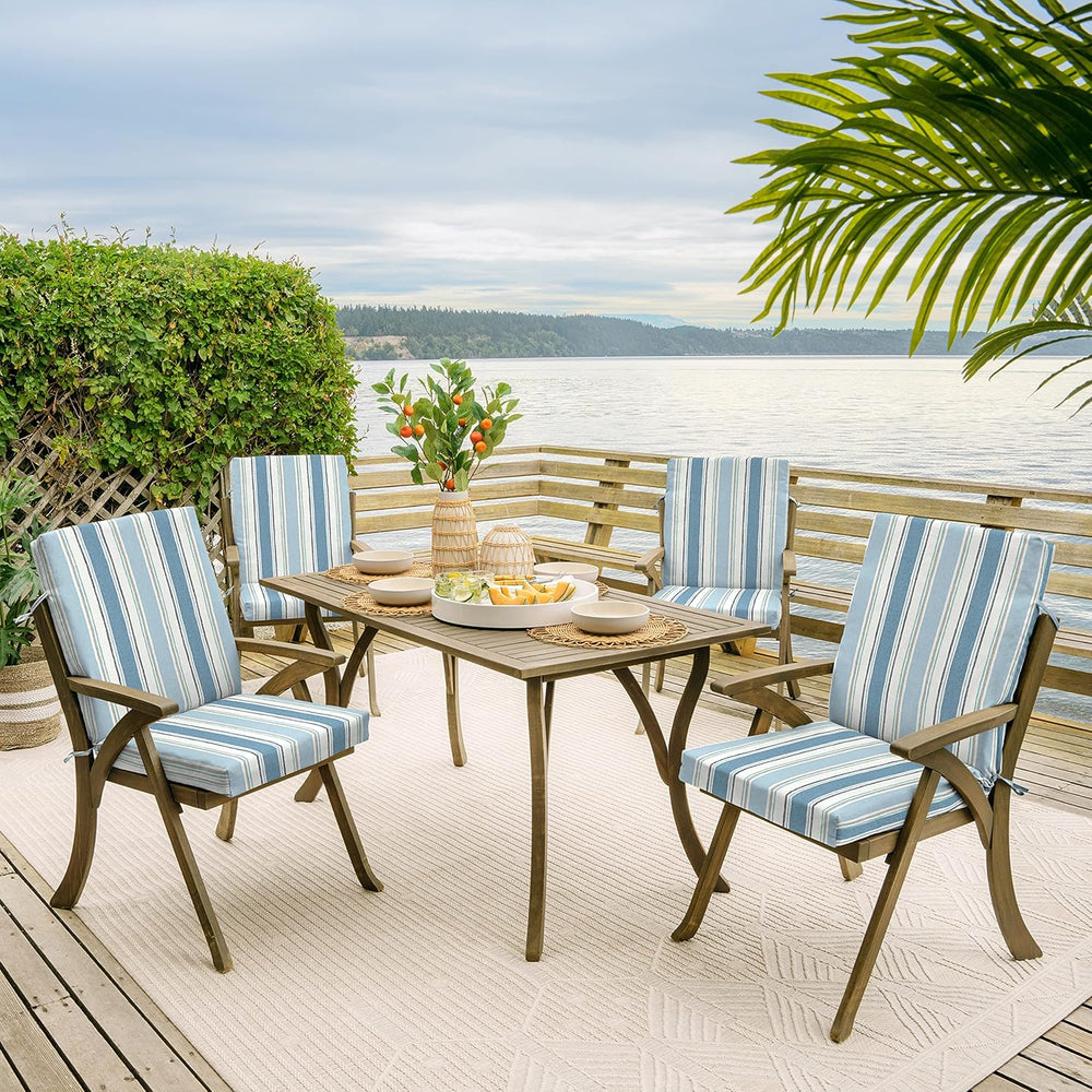ARDEN Outdoor Dining Chair Cushion, 20 in x 20 in, Weather-Proof, Rain-Proof,...