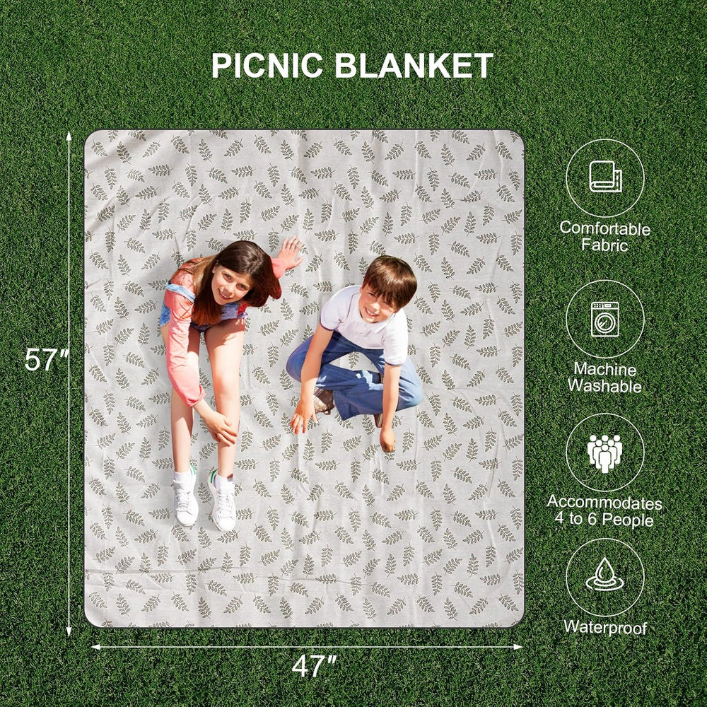 Picnic Basket Set for 2 - Wicker Insulated Picnic Basket