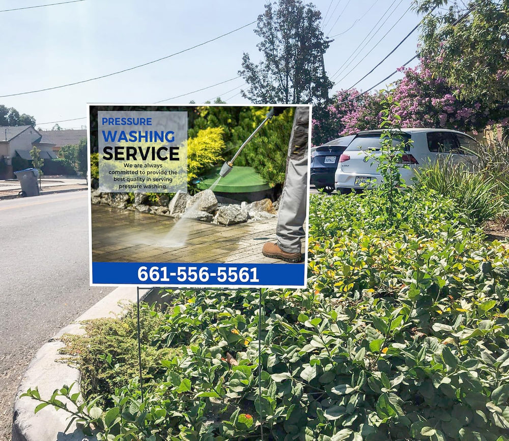 UV Printed Custom Yard Signs 10Pk Upload Picture or File of Sign